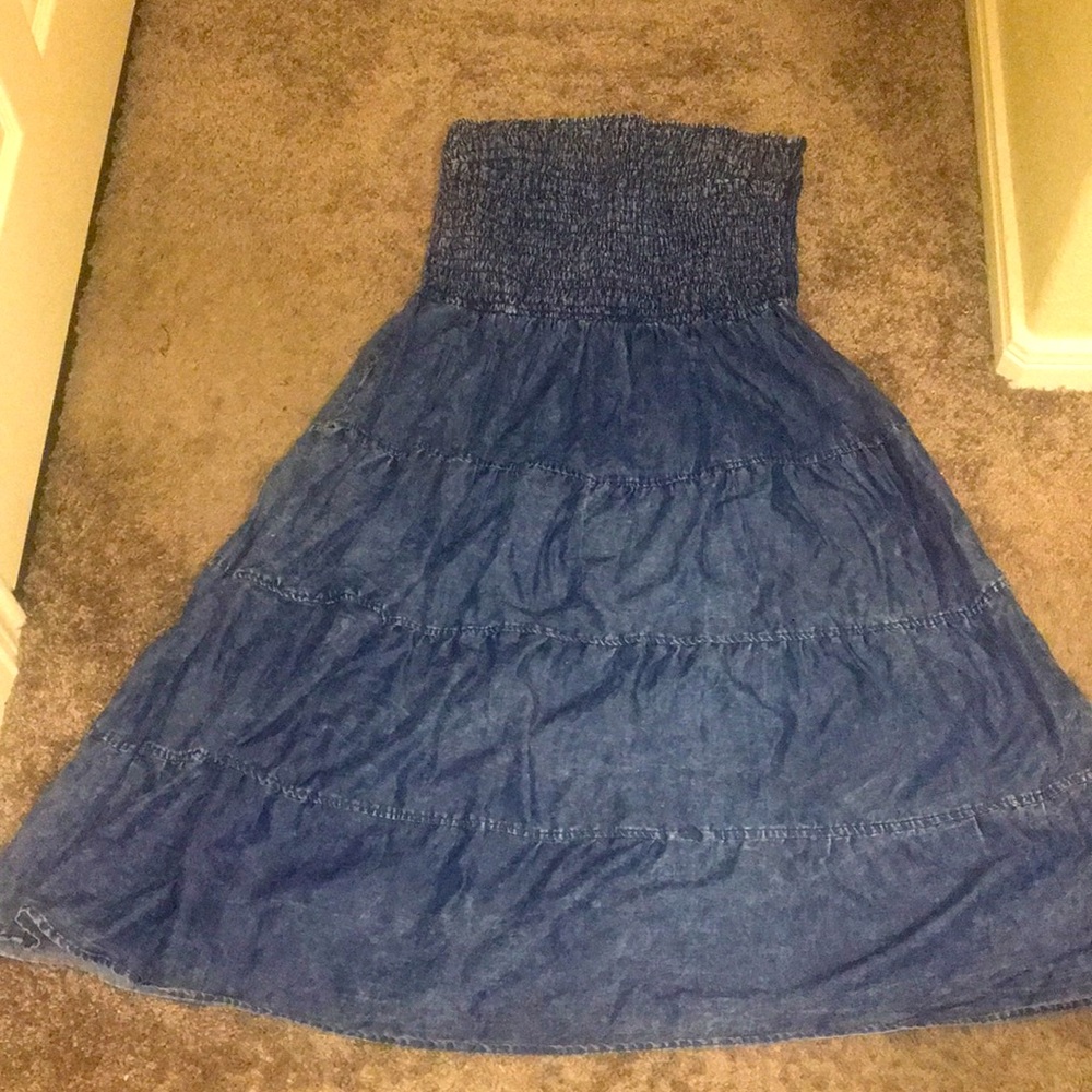 Beautiful faux blue Jean dress